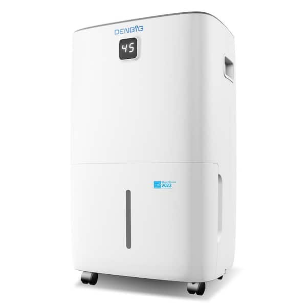 50 pt. up to 3500 sq. ft. Dehumidifier with Smart Dry in. White