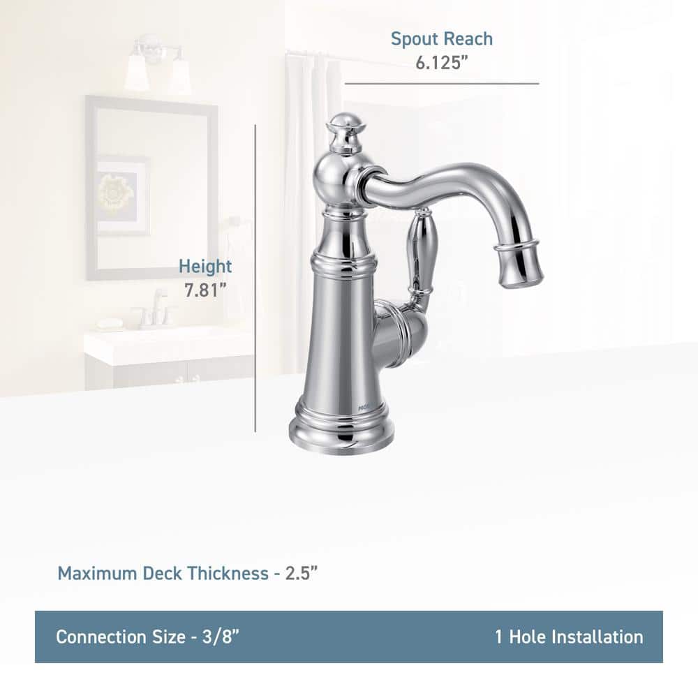 Weymouth Brushed Gold Stainless Steel High-Arc Bar Faucet
