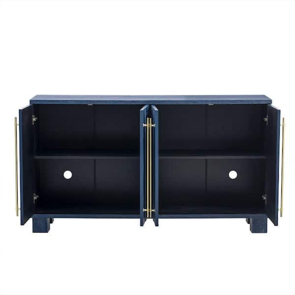 Harper & Bright Designs Antique Navy Wood 60 in. Traditional Style