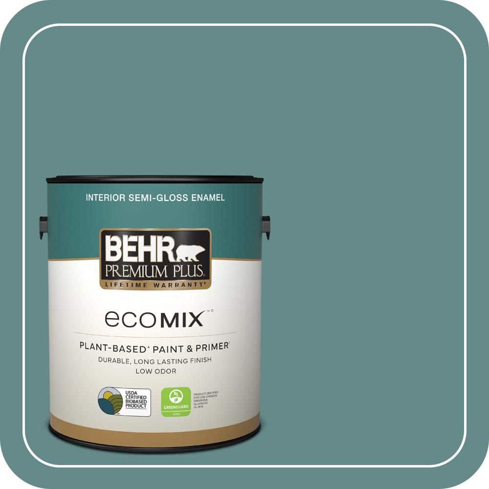 1 gal. #S440-5 Tasmanian Sea Semi-Gloss Enamel EcoMix Plant-Based Interior Paint & Primer price history on PriceWatchPro