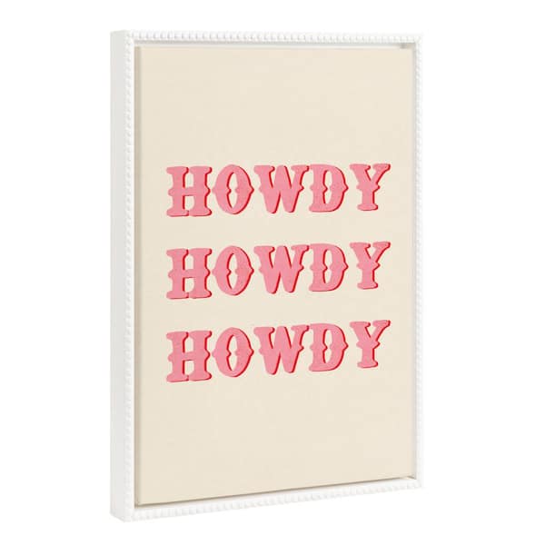 Sylvie Howdy Framed Canvas by Tania Garcia Set of 1 Country Art Print 18.00 in. x 24.00 in.