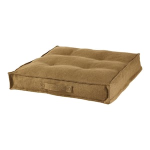 Milo Large Moss Square Tufted Polyester Pillow Dog Bed