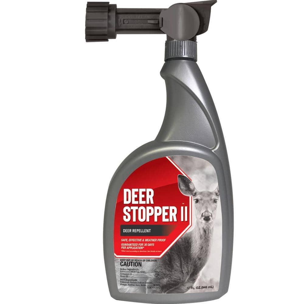 Deer Stopper II Animal Repellent, 32 oz. Ready-to-Spray Hose End