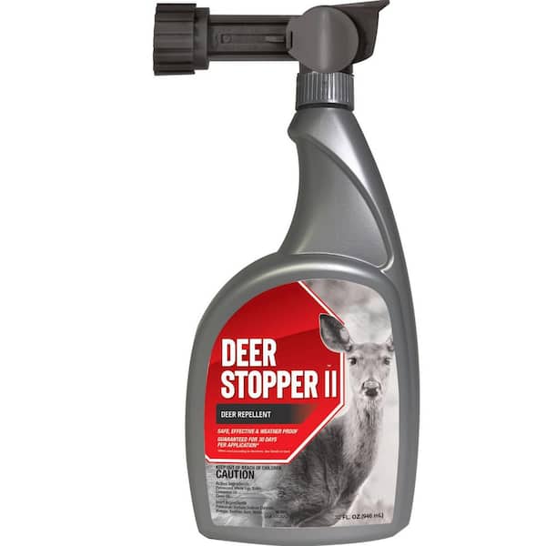 ANIMAL STOPPER Deer Stopper II Animal Repellent, 32 oz. Ready-to-Spray Hose End