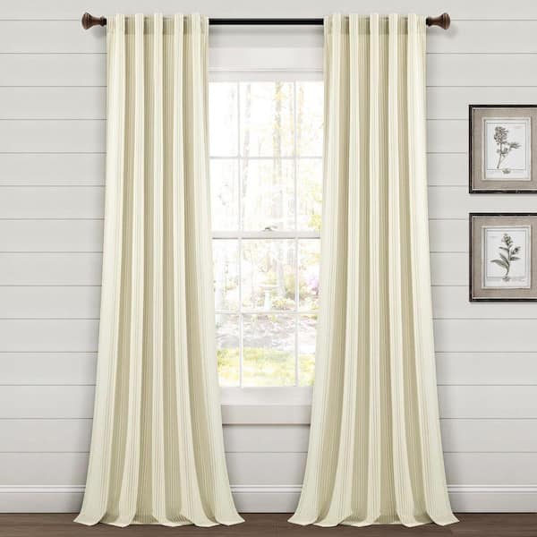 HOMEBOUTIQUE Farmhouse Vintage Stripe Yarn Dyed Cotton Back Tab
