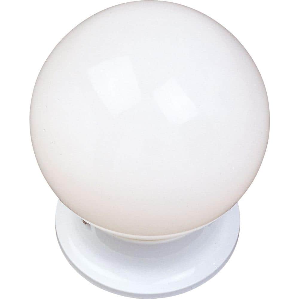 Essentials 1-Light White Flush Mount price history on PriceWatchPro