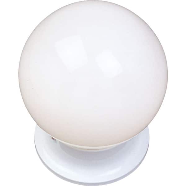 Maxim Lighting Essentials 1-Light White Flush Mount
