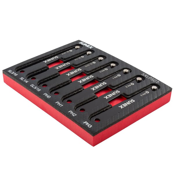 SUNEX TOOLS 7 pc. Low Profile Combination Screwdriver Set SXLPSD7