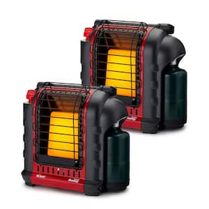 9,000 BTU Portable Buddy Camping, Job Site, Hunting Propane Gas Space Heater (2-Pack)