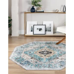 Yara Yash Seaglass 7 ft. 10 in. x 7 ft. 10 in. Area Rug