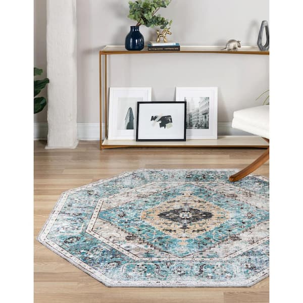 Yara Yash Seaglass 7 ft. 10 in. x 7 ft. 10 in. Area Rug