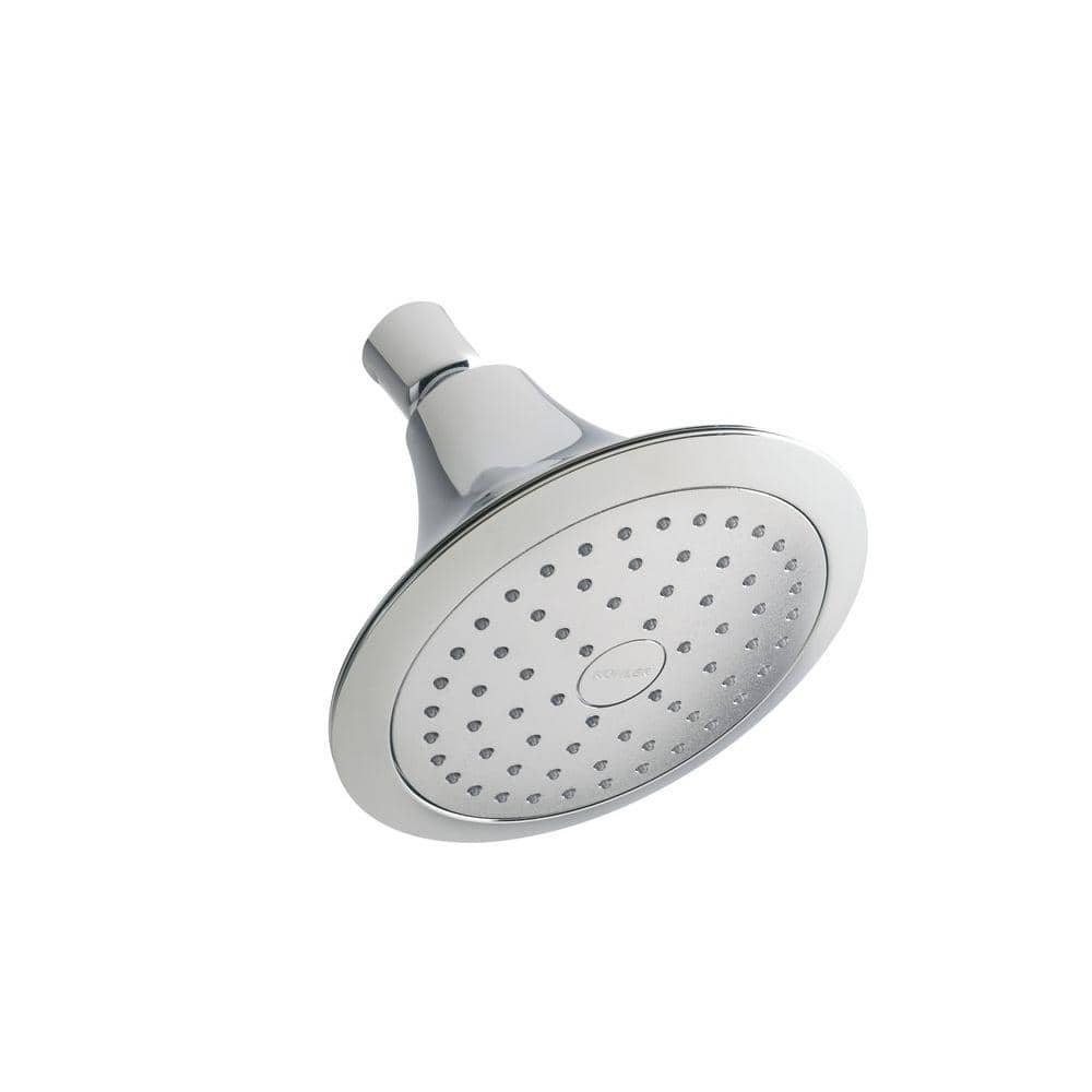 Polished Chrome Single-Function Wall-Mount Showerhead