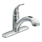 Moen Integra good Spot Resist Stainless OneHandle Low Arc Pullout Kitchen Faucet #650