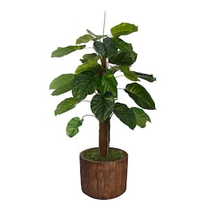 53 in. Artificial Real Touch Greenery in Fiberstone Planter