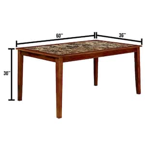 Fordvill I Antique Oak Transitional Style Dining Table