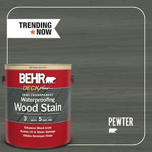 1 gal. #ST-131 Pewter Semi-Transparent Waterproofing Exterior Wood Stain