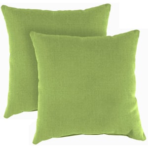 18 in. L x 18 in. W x 4 in. T Outdoor Throw Pillow in McHusk Leaf (2-Pack)
