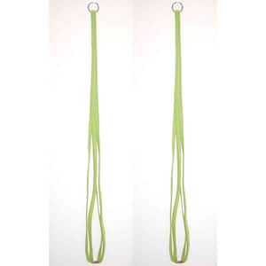36 in. Kiwi Fabric Plant Hangers (2-Pack)