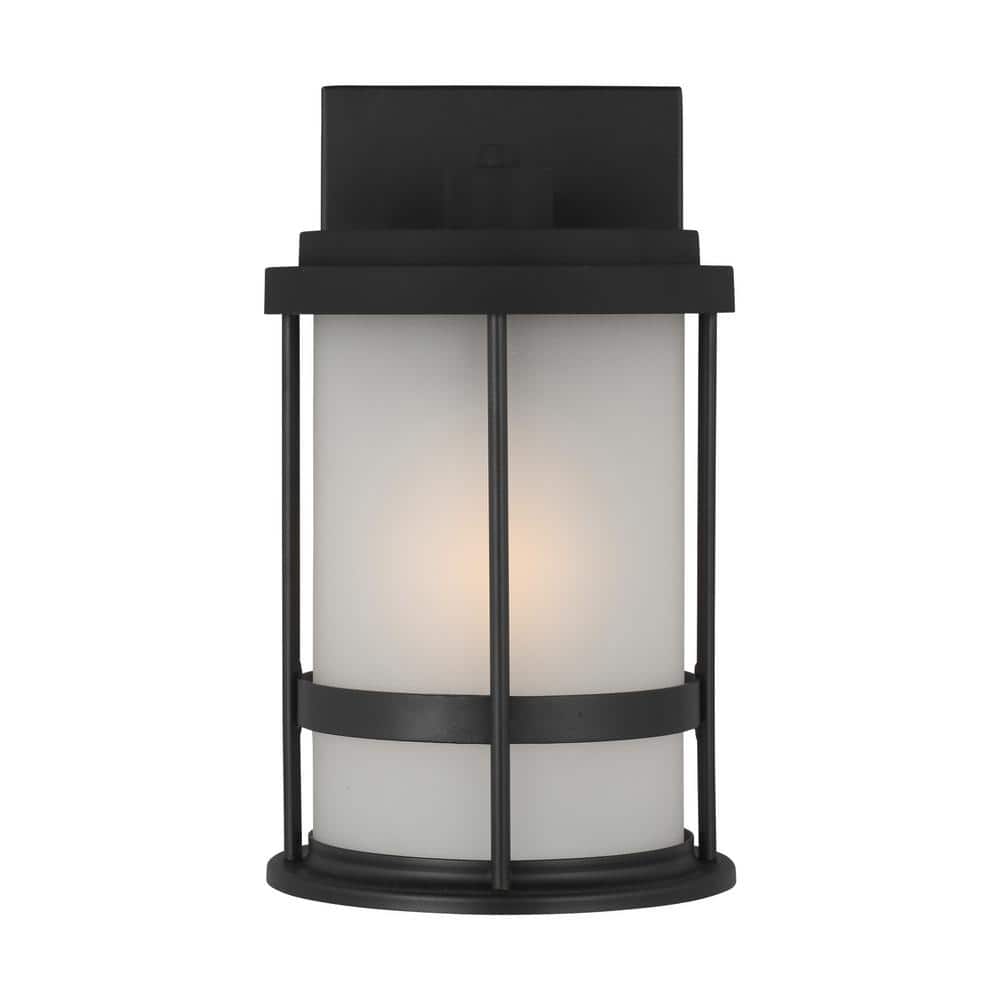 Wilburn 1-Light Black Outdoor Wall Lantern price history on PriceWatchPro