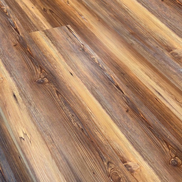 Take Home Sample-Golden Moab Pine 20 MIL x 7.1 in. W x 9 in. L Waterproof Click Lock Luxury Vinyl Plank Flooring