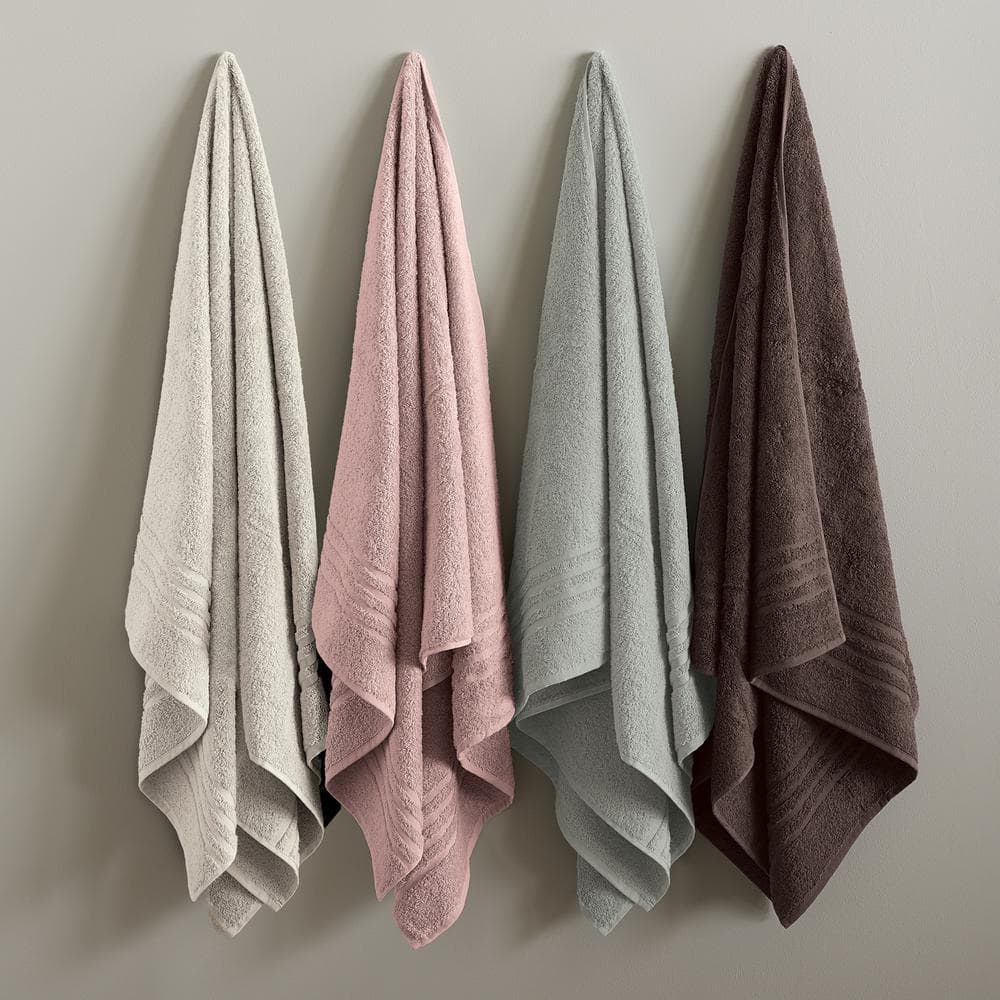Sage Turkish Cotton 6-Piece Towel Set with Dobby Weave