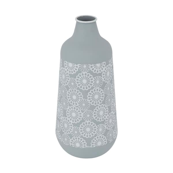 Litton Lane Grey Iron French Country Vase