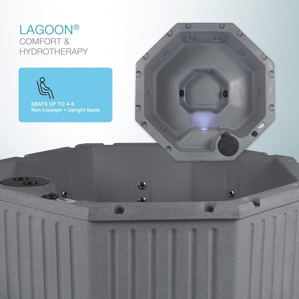 AquaLife Lagoon 5-Person 20-Stainless Jet 120V Plug and Play Hot