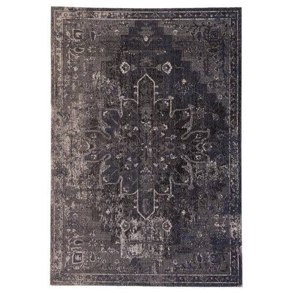 Jaipur Living Isolde Blue Black 8 Ft 10 In X 12 Medallion Indoor Outdoor Area Rug Rug140968 Medallion Indoor Outdoor Area Rug, Home Depot Patio Rugs 6×8