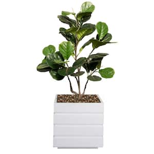 37" High Artificial Fig Tree With Fiberstone Planter