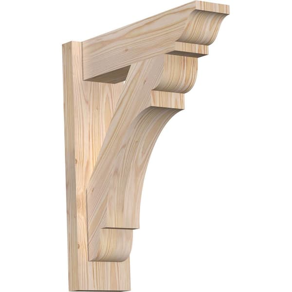 Ekena Millwork 6 in. x 22 in. x 18 in. Douglas Fir Olympic Traditional Smooth Outlooker