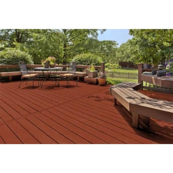 Behr Premium 8 Oz St 330 Redwood Semi Transparent Waterproofing Exterior Wood Stain And Sealer Sample The Home Depot