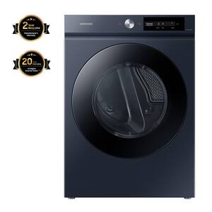 Bespoke 7.5 cu. ft. Large Capacity Vented Electric Dryer in Brushed Navy with Super Speed Dry and AI Smart Dial
