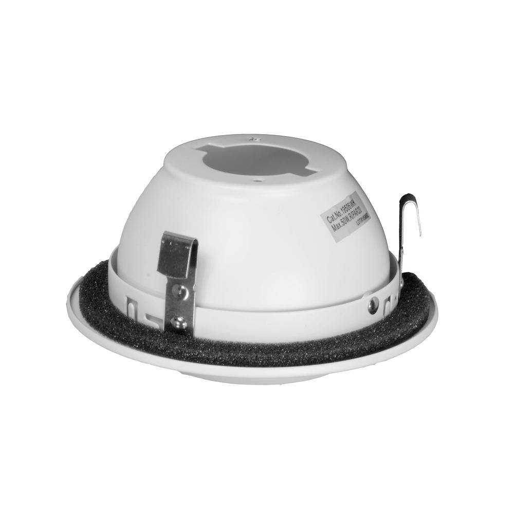 4'' White Adjustable Recessed Eyeball Trim