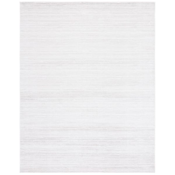 Vision Ivory Gray 8 ft. x 10 ft. Solid Marle Area Rug