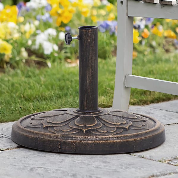 26.5 lbs. Patio Umbrella Base in Bronze