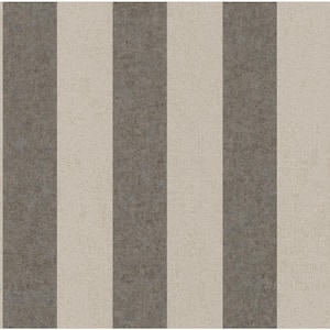 Duo Stripe Wallpaper Beige Paper Strippable Roll (Covers 57 sq. ft.)