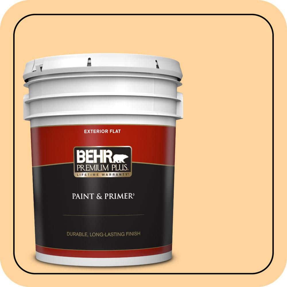 5 gal. #P240-3 Mango Nectar Flat Exterior Paint & Primer price history on PriceWatchPro