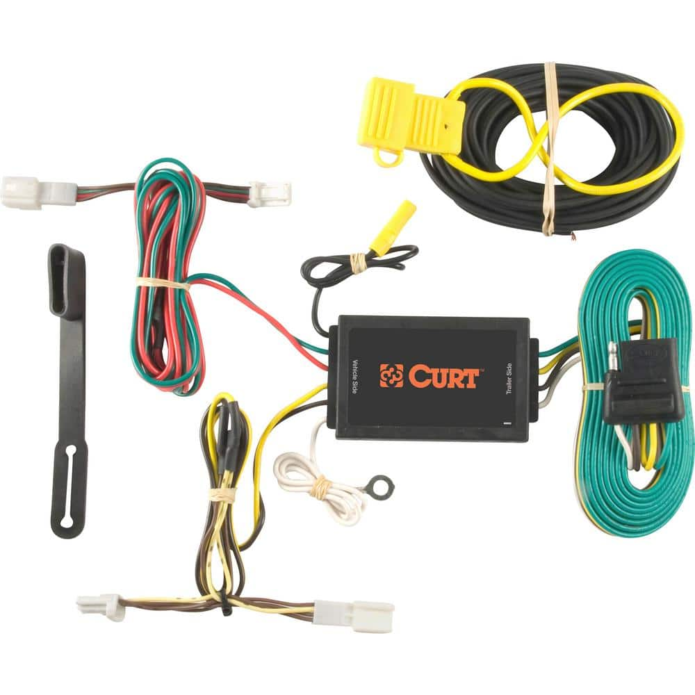 Curt Custom Vehicle Trailer Wiring Harness 4 Way Flat Output Select Infiniti Fx35 Fx37 Fx50 Qx70 Quick T Connector 56074 The Home Depot