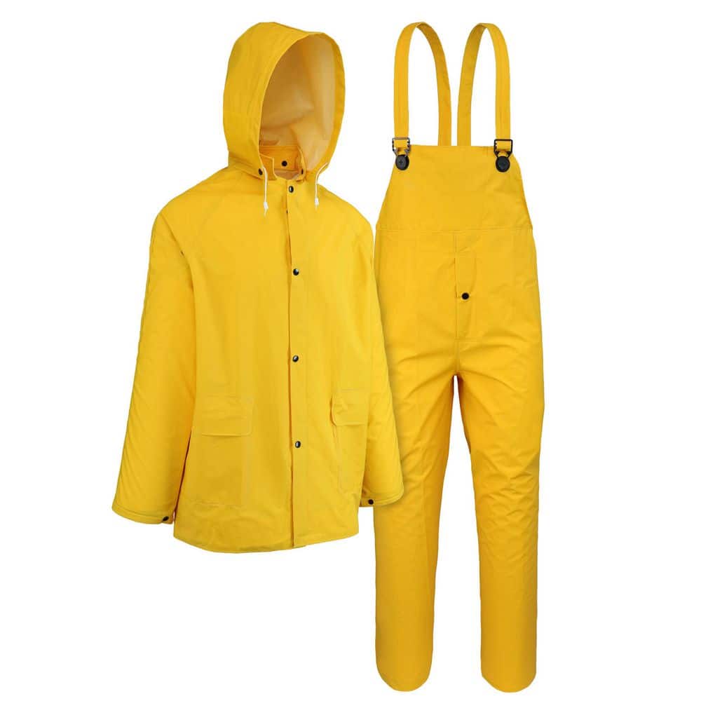 X-Large Yellow PVC Polyester Rain Suit with Detachable Hood price history on PriceWatchPro