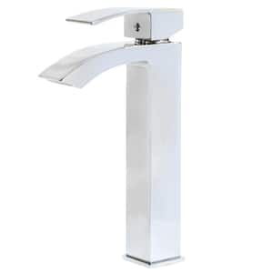 Steger Modern Watersaver Single Hole Single-Handle Bathroom Faucet in Chrome