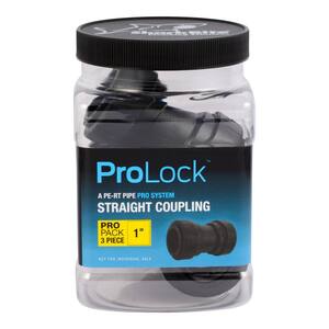ProLock 1 in. Push-to-Connect Plastic Coupling Fitting Pro Pack (3-Pack)