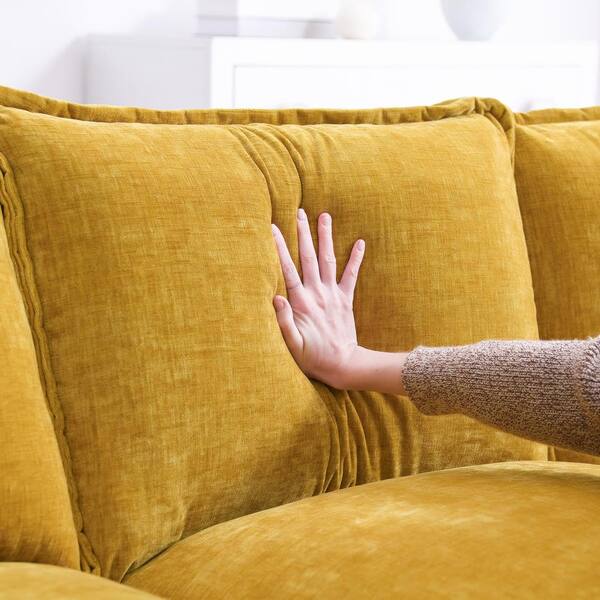 Z-joyee 118 in Wide Pillow Top Arm Chenille L-Shaped Modern