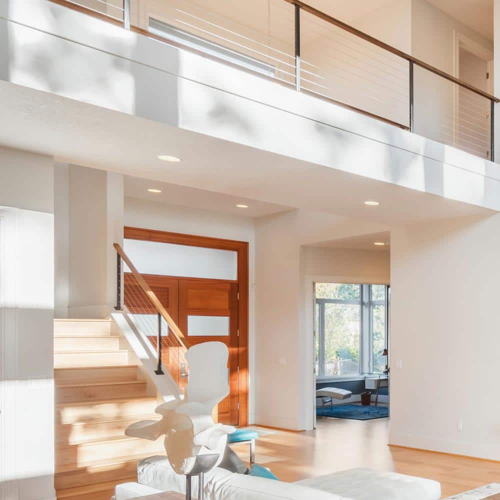White Aluminum Wet-Location Rated Recessed Light Trim