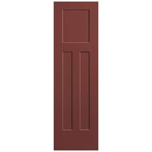 24 in. x 80 in. 3-Panel Winslow Single Bore Hollow Core Red Bluff Molded Composite Interior Door Slab