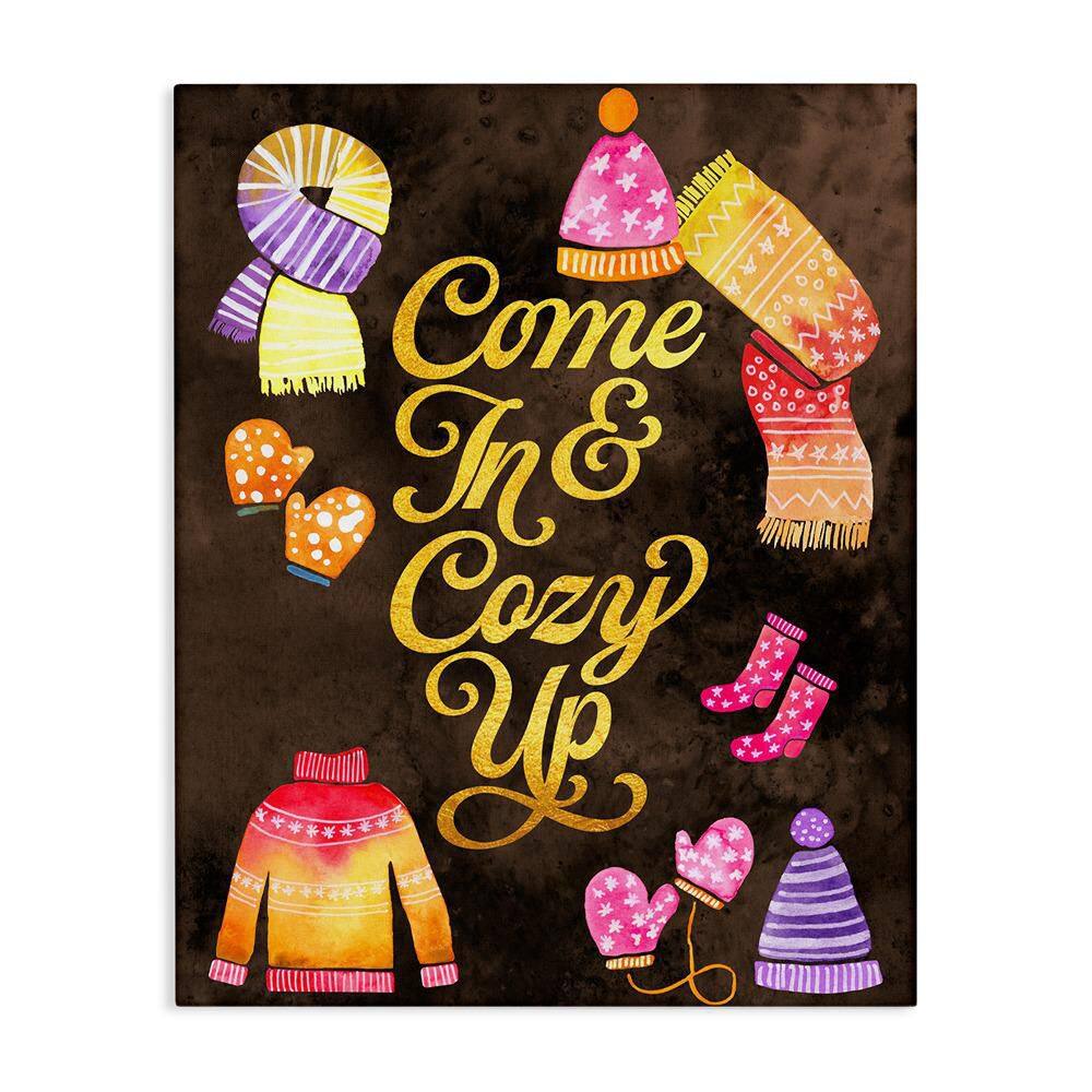 Cozy Comforts Sweaters by Hillary Holt Unframed Graphic Art Print Typography 48 in. x 36 in. price history on PriceWatchPro