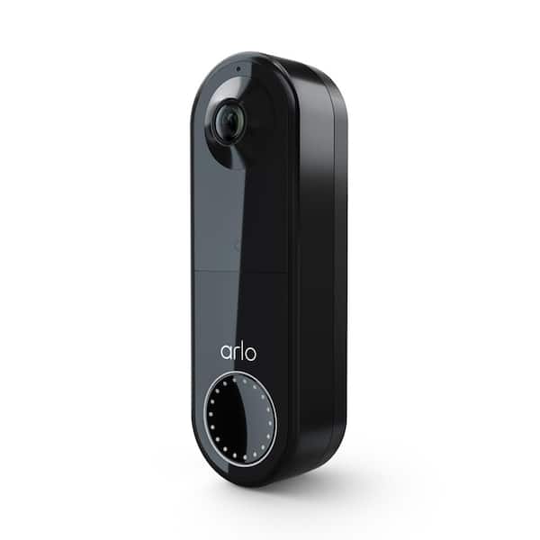 Arlo Essential Wire-Free Video Doorbell - HD Video, 180-Degree View, Night Vision, 2-Way Audio, Wireless Security, Black