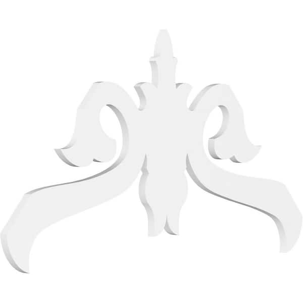 Ekena Millwork Florence 1 in. D x 28 in. W x 48 in. L Signature Urethane Gable Pediment