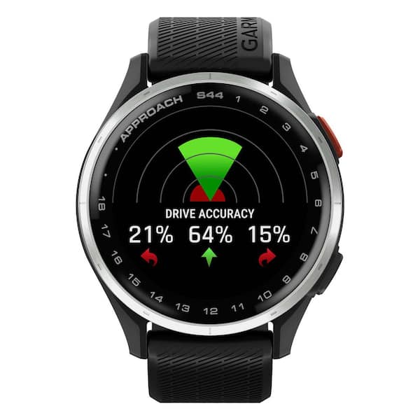 Garmin Approach S44 GPS Golf Smartwatch in Silver/Black, 1.7 in x Garmin Approach S44 GPS Golf Smartwatch in Silver/Black, 1.7 in x