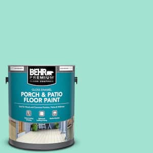 1 gal. #P430-2 Aqua Wish Gloss Enamel Interior/Exterior Porch and Patio Floor Paint