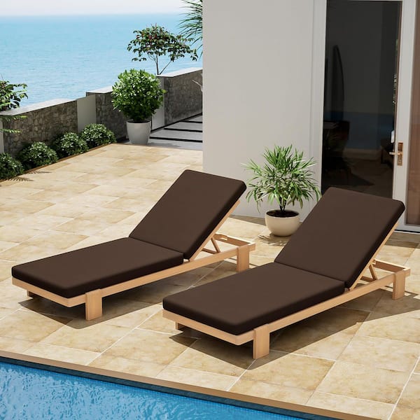 Hi Wood - Teak - Outdoor Chaise Lounges - The Home Depot